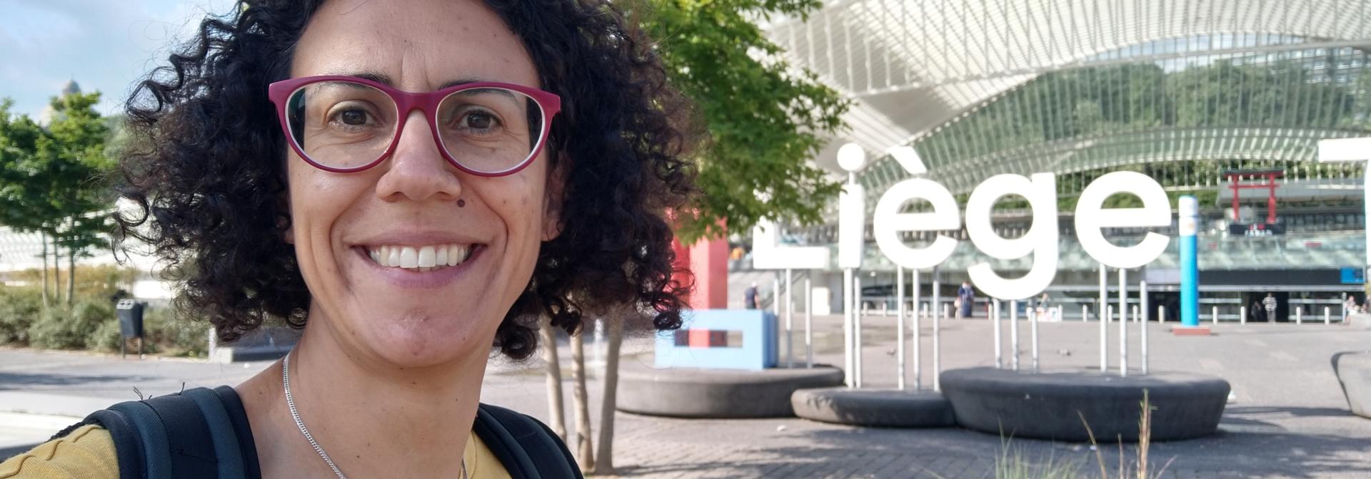 Generic representation of Lélia presented CoralOx results at the 3rd GO2NE Oxygen Conference at Liège University