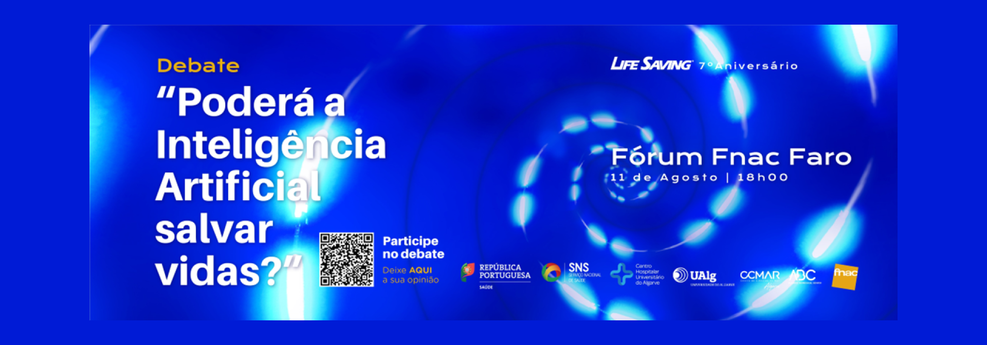 Generic representation of 7.º Aniversário Lifesaving | Debate «Poderá a Inteligência Artificial (AI) salvar vidas?»