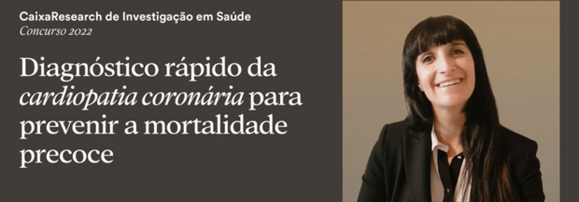 Generic representation of Teresa Correia vence concurso CaixaResearch de Investigação em Saúde 2022