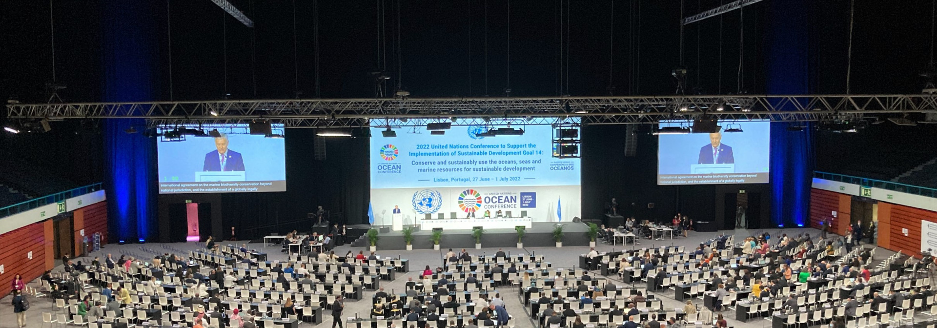 Generic representation of CCMAR com forte presença na Conferência dos Oceanos das Nações Unidas 2022