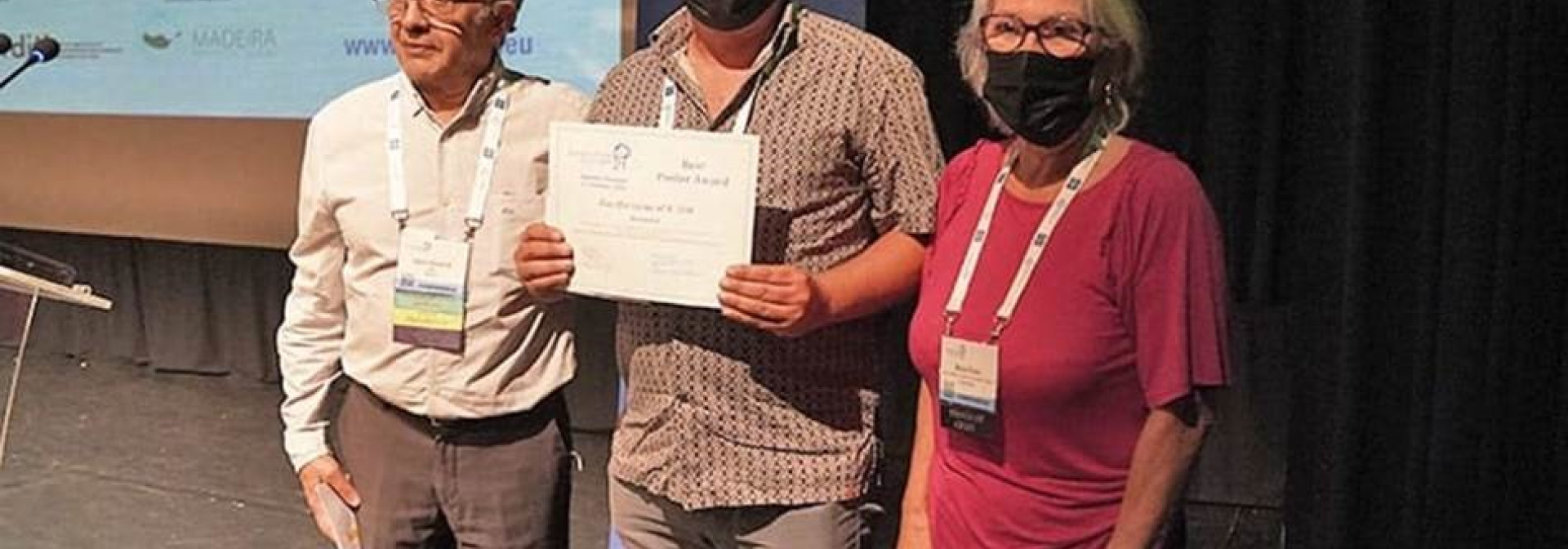 Generic representation of CCMAR researchers distinguished with best poster award by the European Aquaculture Society
