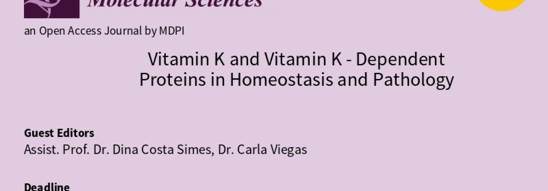 Generic representation of Calling all experts in vitamin K-dependent Proteins!