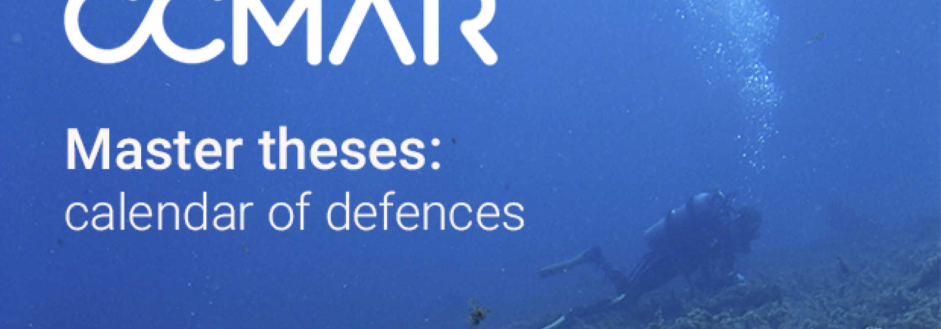 Generic representation of December: 9 MSc thesis defences at CCMAR