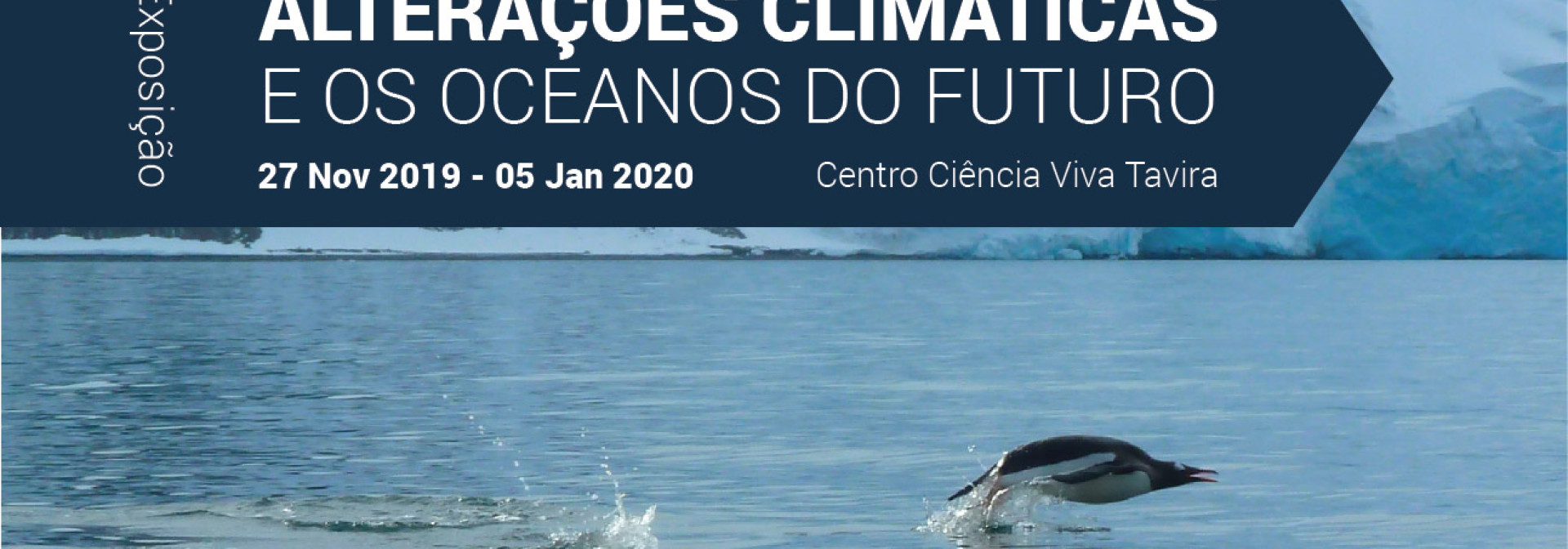 Generic representation of "Climate Change and the Oceans of the Future" on exhibition at the CCV in Tavira