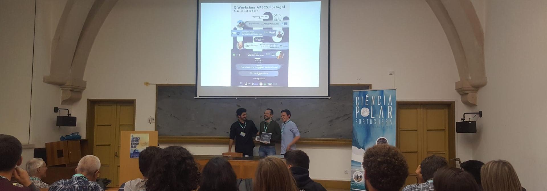 Generic representation of Stefan Fernandes won best scientific poster at a Conference on Polar Sciences