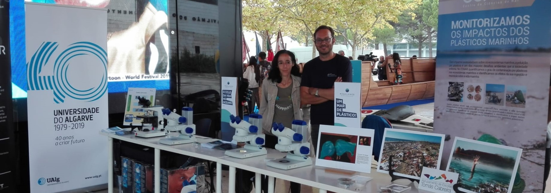 Generic representation of Our researchers are raising awareness about ocean at the Mais Magalhães Mais Mundo event