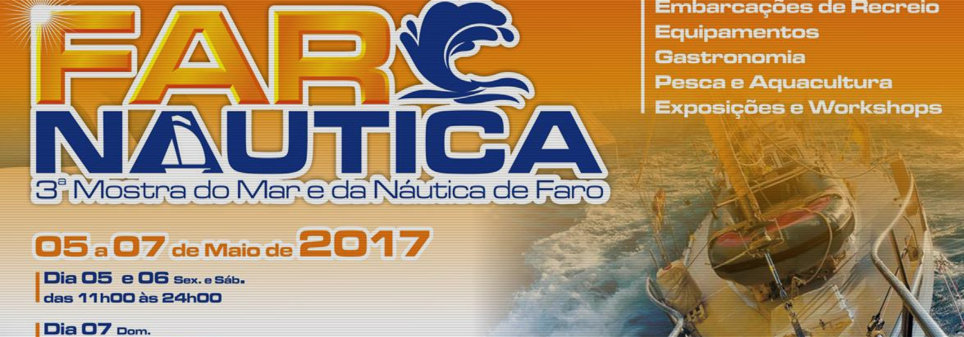 Generic representation of CCMAR marca presença na Farnáutica 2017
