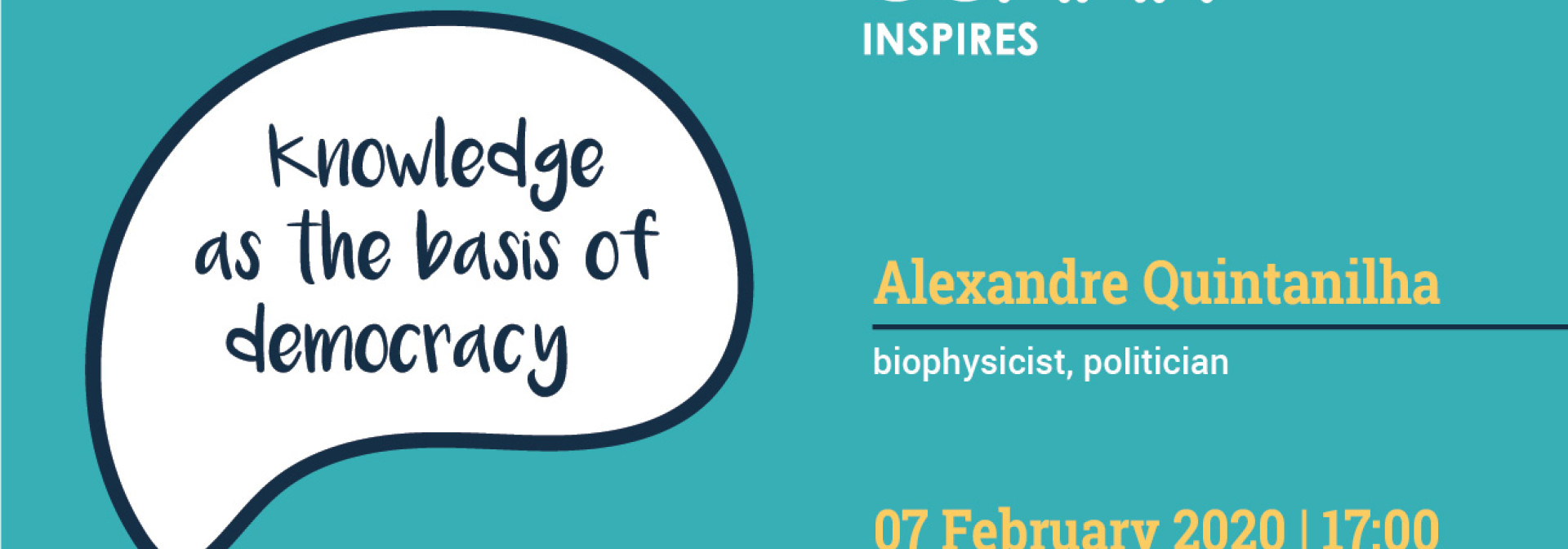 Generic representation of CCMAR Inspires: Knowledge as the basis of democracy
