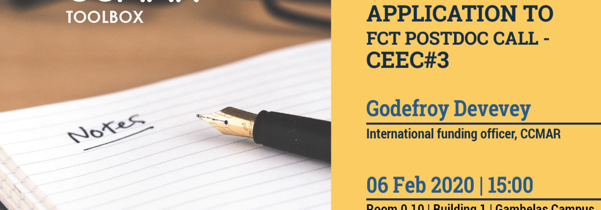 Generic representation of Preparing application to FCT postdoc call - CEEC#3