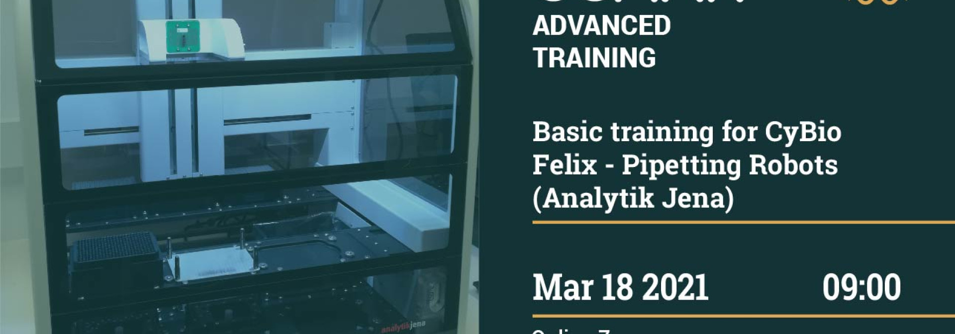 Generic representation of Basic training for CyBio Felix - Pipetting Robots (Analytik Jena)