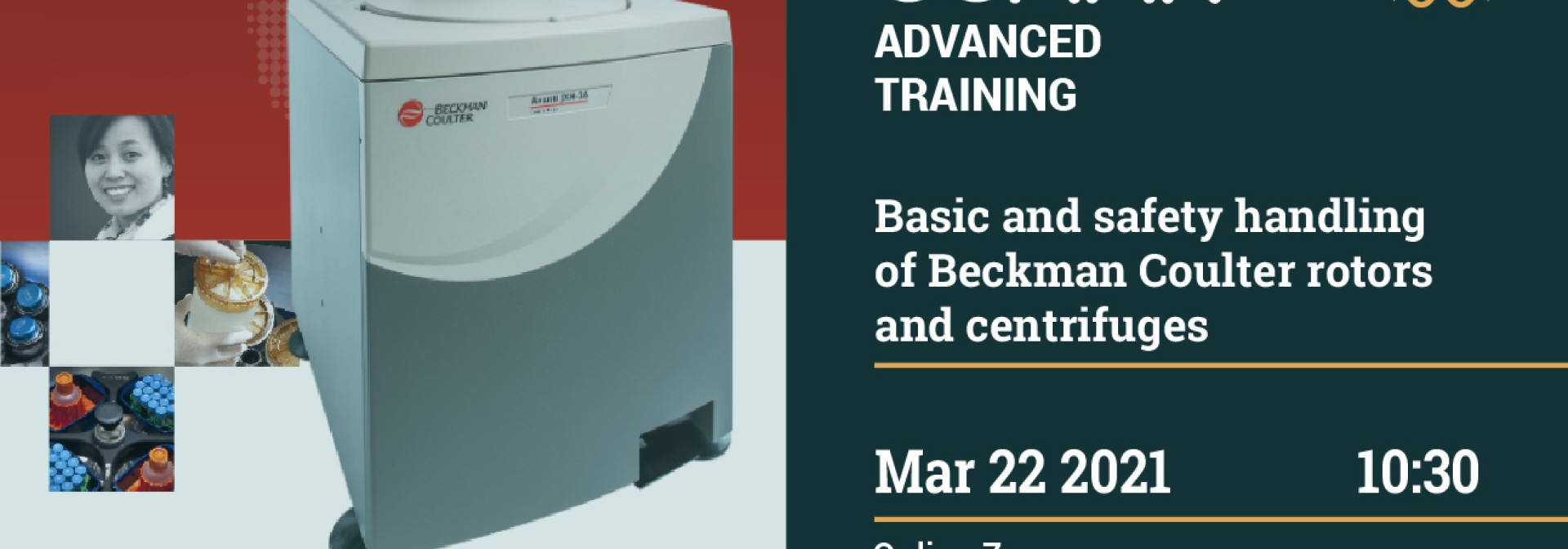 Generic representation of Basic and safety handling of Beckman Coulter rotors and centrifuges