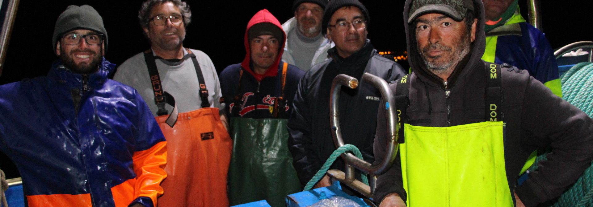 A bordo de uma cercadora