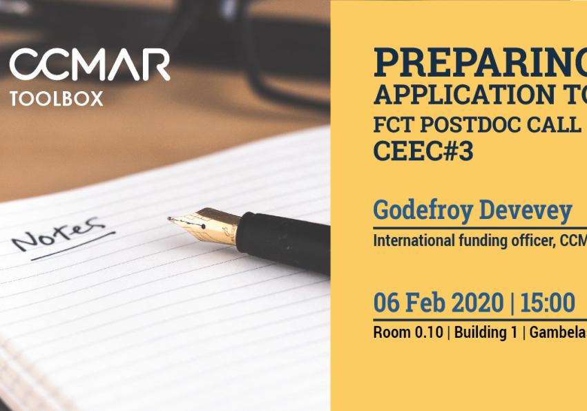 Generic representation of Preparing application to FCT postdoc call - CEEC#3