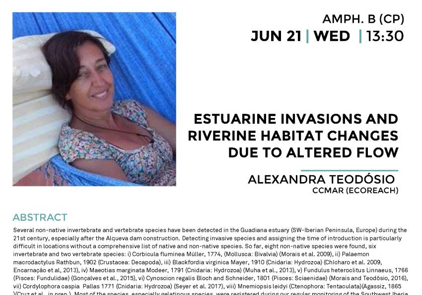 Generic representation of Estuarine invasions and riverine habitat changes due to altered flow regime