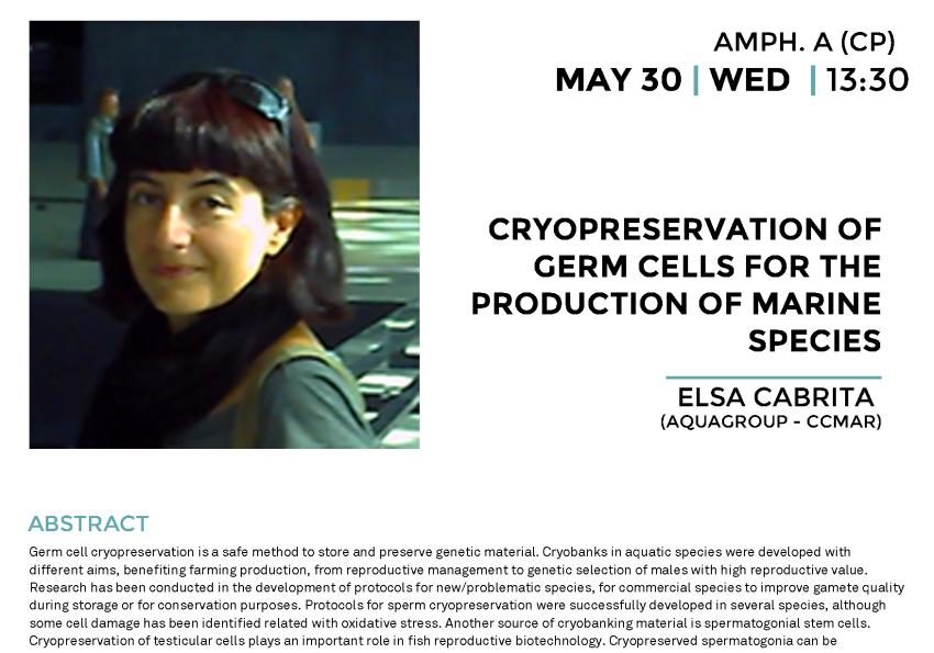 Generic representation of Cryopreservation of Germ cells for the production of marine species