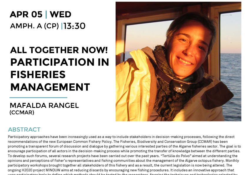 Generic representation of CCMAR Seminar: All together now!  Participation in fisheries management