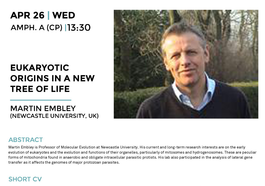 Generic representation of CCMAR Seminars by Izasa: Eukaryotic Origins in a New Tree of Life