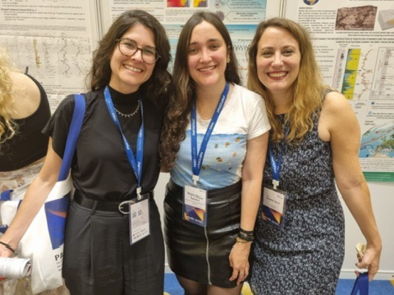 Giulia, Mónica and Coralie at the 5th YSM