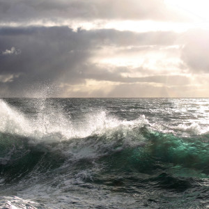 Wave breaking in the sea