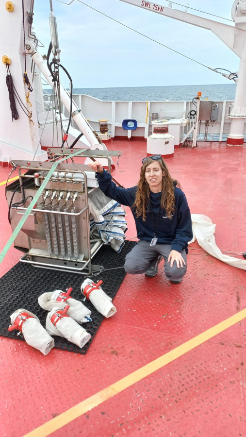 Isabel Marín Beltrán no cruzeiro científico SEA-EU “Baltarctic”