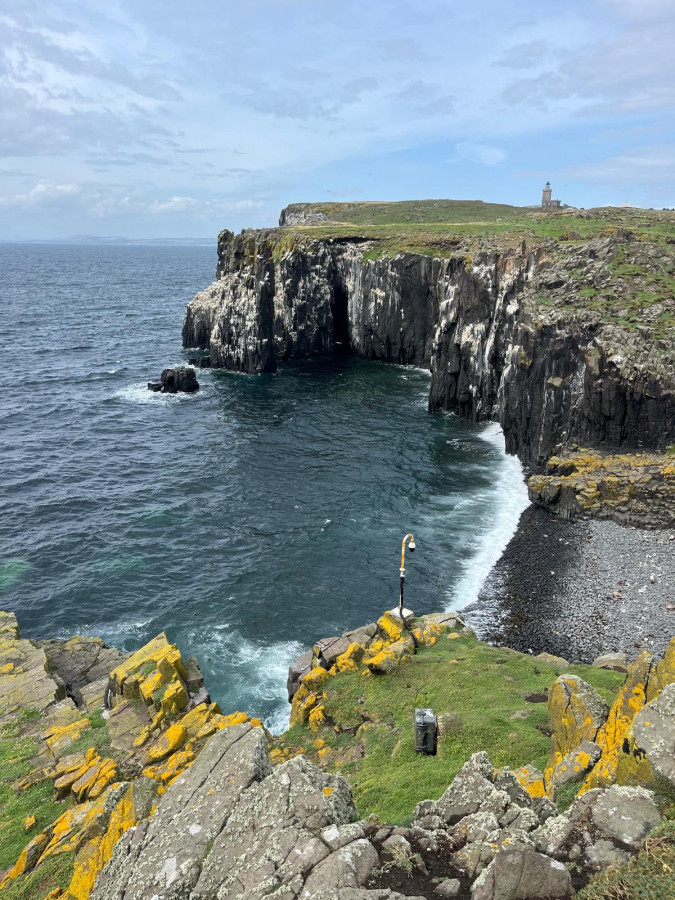 Imagem da costa recortada da Escócia