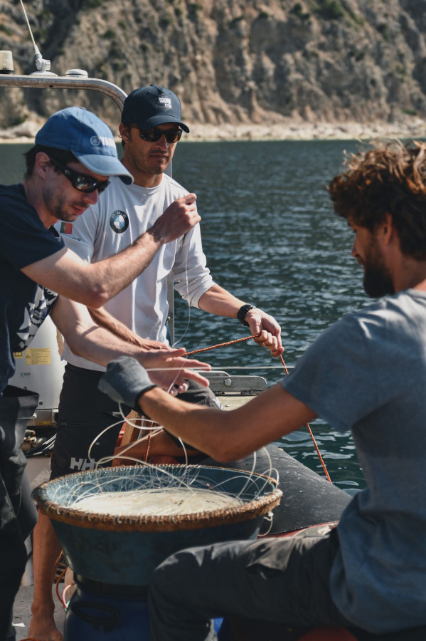 Sebastian Kraft e Dr. David Abecasis em trabalho de campo