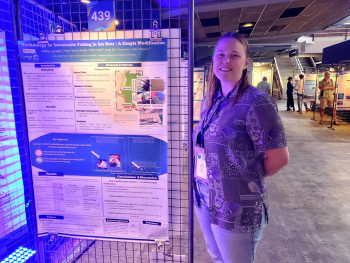 Monika Szynaka at UNOC3 presenting a poster